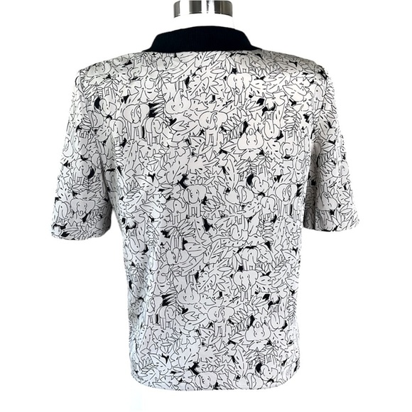 VINTAGE Russ Elephant Print Blouse Size Small - Picture 4 of 9